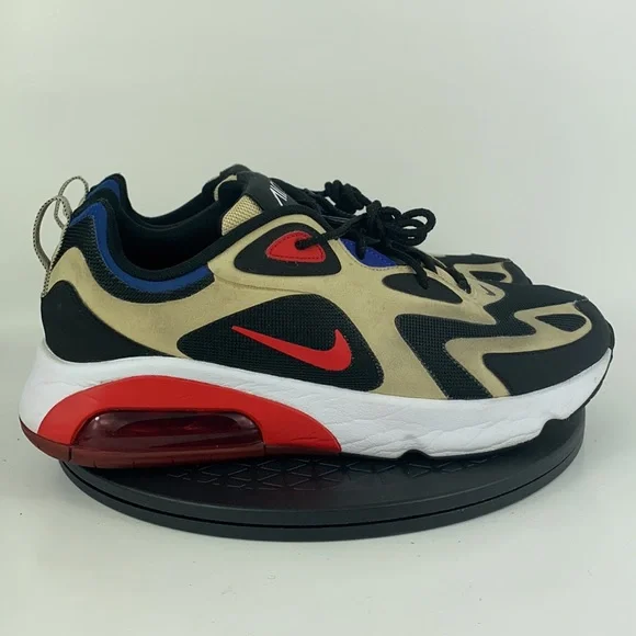 Nike Air Max 200 Gold/Red Athletic Running Shoes AQ2568-700 Men's Size 11 - Picture 4 of 11